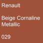 Preview: Renault, Beige Cornaline Metallic, 029.